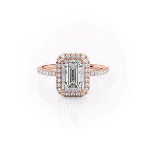 The Michelle Set With A 1.5 Carat Emerald Lab Diamond