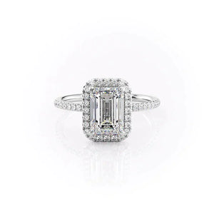 The Michelle Set With A 2.5 Carat Emerald Lab Diamond