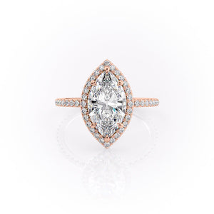 The Michelle Set With A 2.5 Carat Marquise Lab Diamond