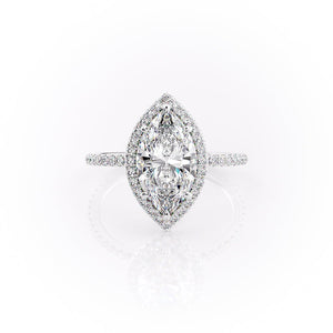 The Michelle Set With A 1.5 Carat Marquise Lab Diamond