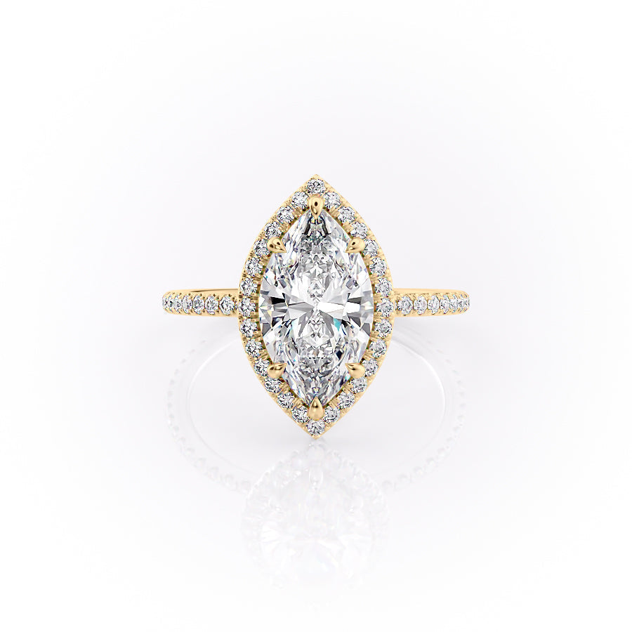 The Michelle Set With A 1 Carat Marquise Lab Diamond
