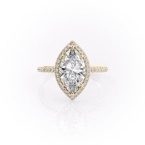 The Michelle Set With A 1.5 Carat Marquise Lab Diamond