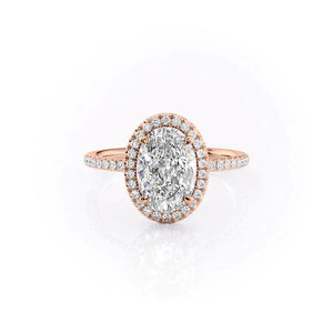 The Michelle Set With A 2 Carat Oval Lab Diamond