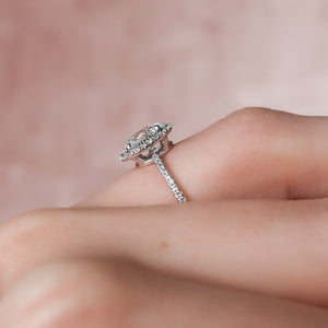The Michelle Set With A 3 Carat Oval Lab Diamond