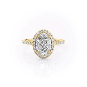 The Michelle Set With A 1 Carat Oval Lab Diamond