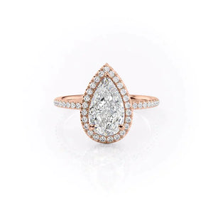 The Michelle Set With A 2 Carat Pear Lab Diamond