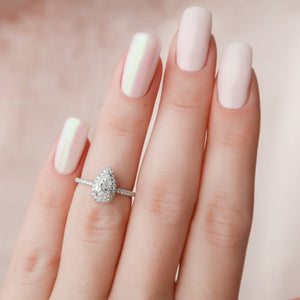 The Michelle Set With A 2 Carat Pear Lab Diamond