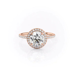 The Michelle Set With A 2 Carat Round Lab Diamond