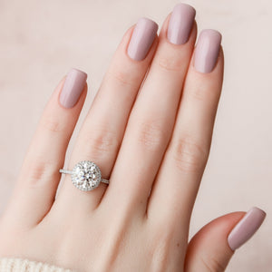 The Michelle Set With A Round Lab Diamond