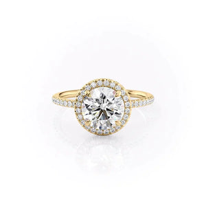 The Michelle Set With A 1.5 Carat Round Lab Diamond