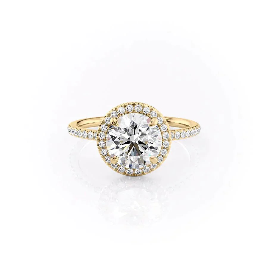 The Michelle Set With A 1.5 Carat Round Lab Diamond