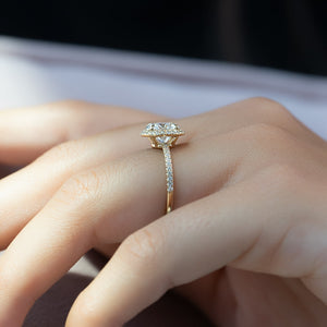 The Michelle Set With A 2 Carat Round Lab Diamond