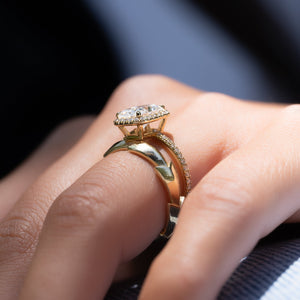 The Michelle Set With A 2 Carat Radiant Lab Diamond