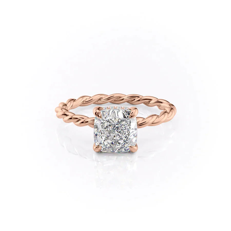 The Alice Set With A 1.5 Carat Cushion Lab Diamond