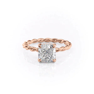 The Alice Set With A 2.5 Carat Cushion Lab Diamond