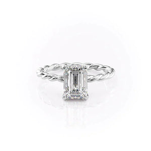The Alice Set With A 1.5 Carat Emerald Lab Diamond