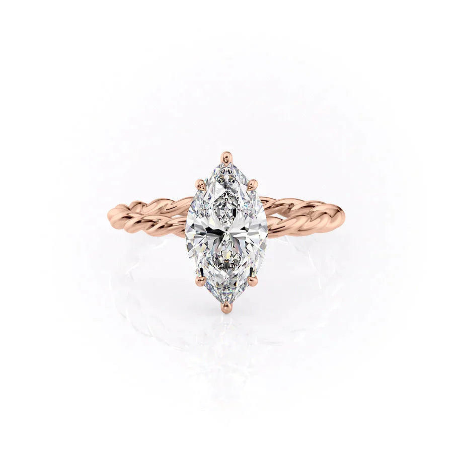 The Alice Set With A 1.5 Carat Marquise Lab Diamond