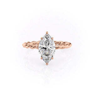 The Alice Set With A 1.5 Carat Marquise Lab Diamond