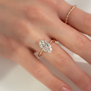 The Alice Set With A 1.5 Carat Marquise Lab Diamond