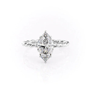 The Alice Set With A 1.5 Carat Marquise Lab Diamond
