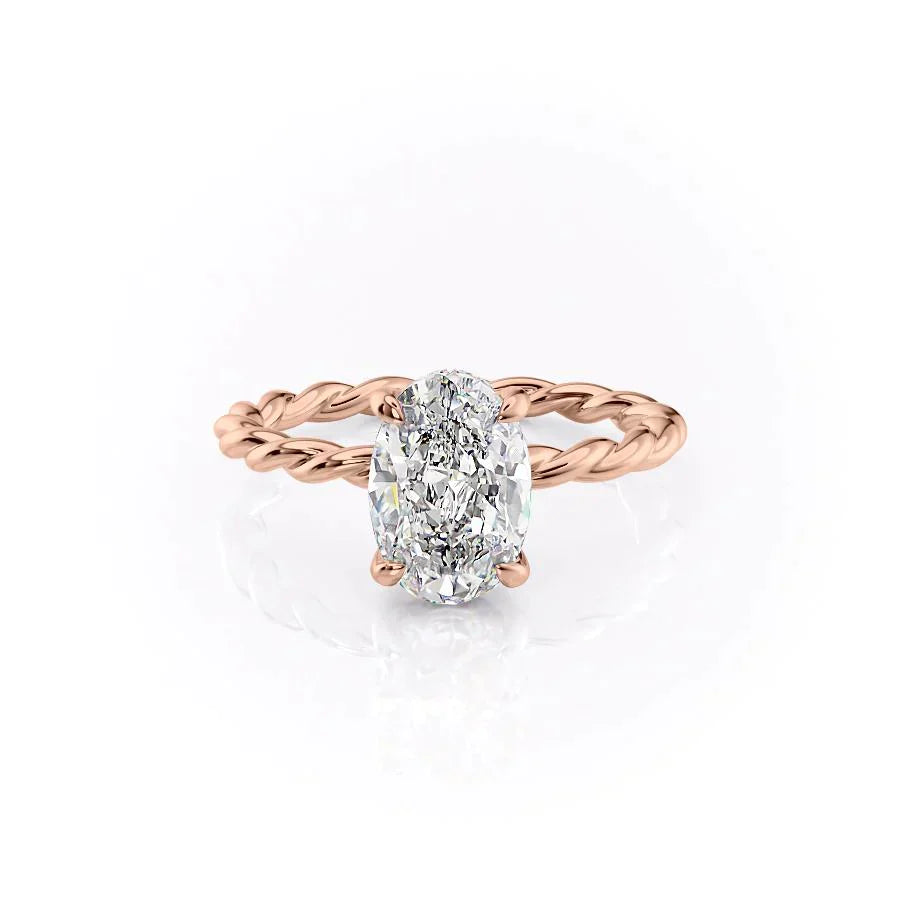 The Alice Set With A 3 Carat Oval Lab Diamond