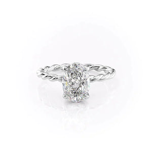 The Alice Set With A 1 Carat Oval Lab Diamond