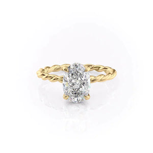 The Alice Set With A 2.5 Carat Oval Lab Diamond