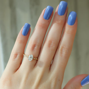 The Alice Set With A 3 Carat Oval Lab Diamond