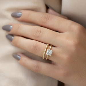The Alice Set With A 2 Carat Princess Lab Diamond