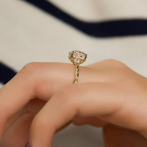 The Alice Set With A 3 Carat Round Lab Diamond