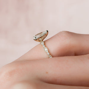 The Jasmine Set With A Pear Lab Diamond
