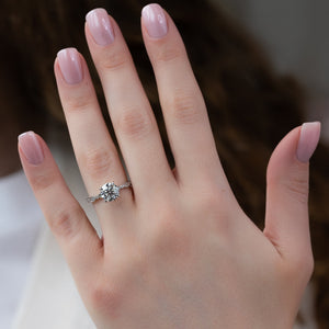 The Jasmine Set With A Round Lab Diamond