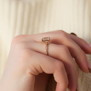 The Jasmine Set With A Radiant Lab Diamond