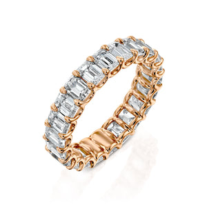 3ct Emerald U Prong Eternity