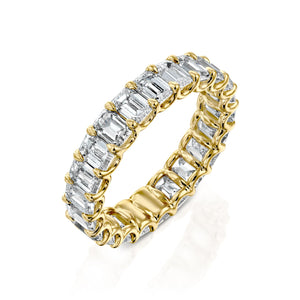 3ct Emerald U Prong Eternity