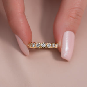 0.5ct Round Bezel Eternity