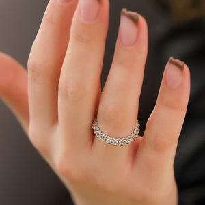 2.3ct Round U Pave Prong Eternity
