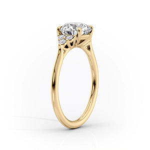 The Scarlett Set With A 3 Carat Emerald Lab Diamond