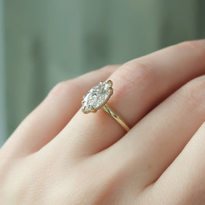 The Mia Set With A 3 Carat Cushion Lab Diamond