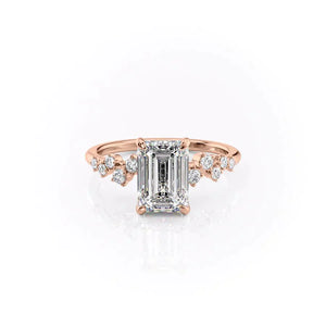 The Mia Set With A 1.5 Carat Emerald Lab Diamond