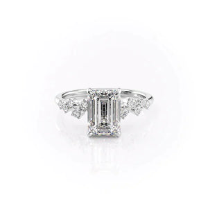 The Mia Set With A 2 Carat Emerald Lab Diamond