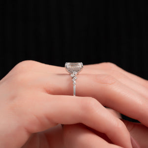 The Mia Set With A 2 Carat Emerald Lab Diamond