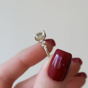 The Mia Set With A 1 Carat Emerald Lab Diamond