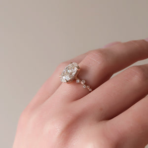 The Mia Set With A 3 Carat Oval Lab Diamond