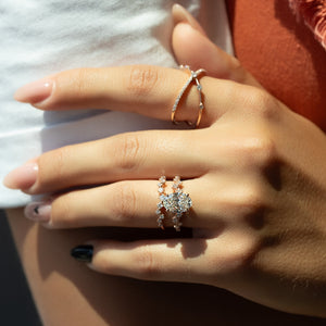 The Mia Set With A 3 Carat Oval Lab Diamond