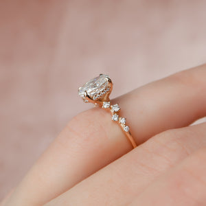 The Mia Set With A 3 Carat Oval Lab Diamond