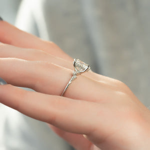 The Mia Set With A 2.5 Carat Oval Lab Diamond