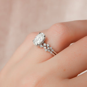 The Mia Set With A 2.5 Carat Oval Lab Diamond