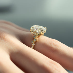 The Mia Set With A 1 Carat Oval Lab Diamond