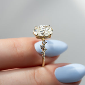 The Mia Set With A 1 Carat Oval Lab Diamond